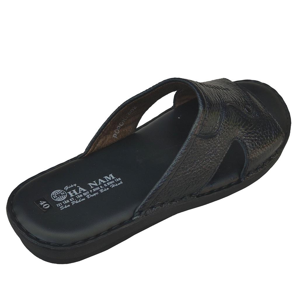 Dép Nam Quai Ngang Da Bò Thật TiTi ĐÔ Cao Cấp DN222d