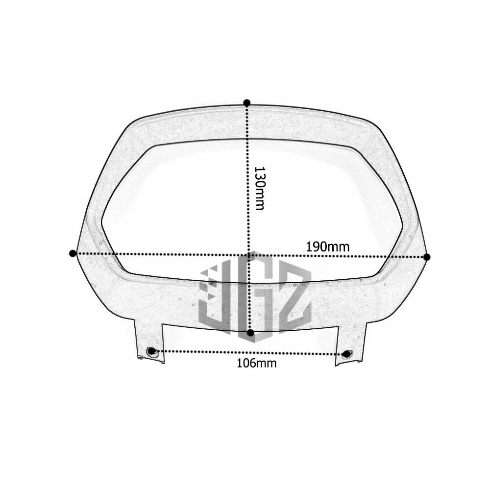 Khung nhựa abs viền đèn pha xe VESPA 150 Sprint