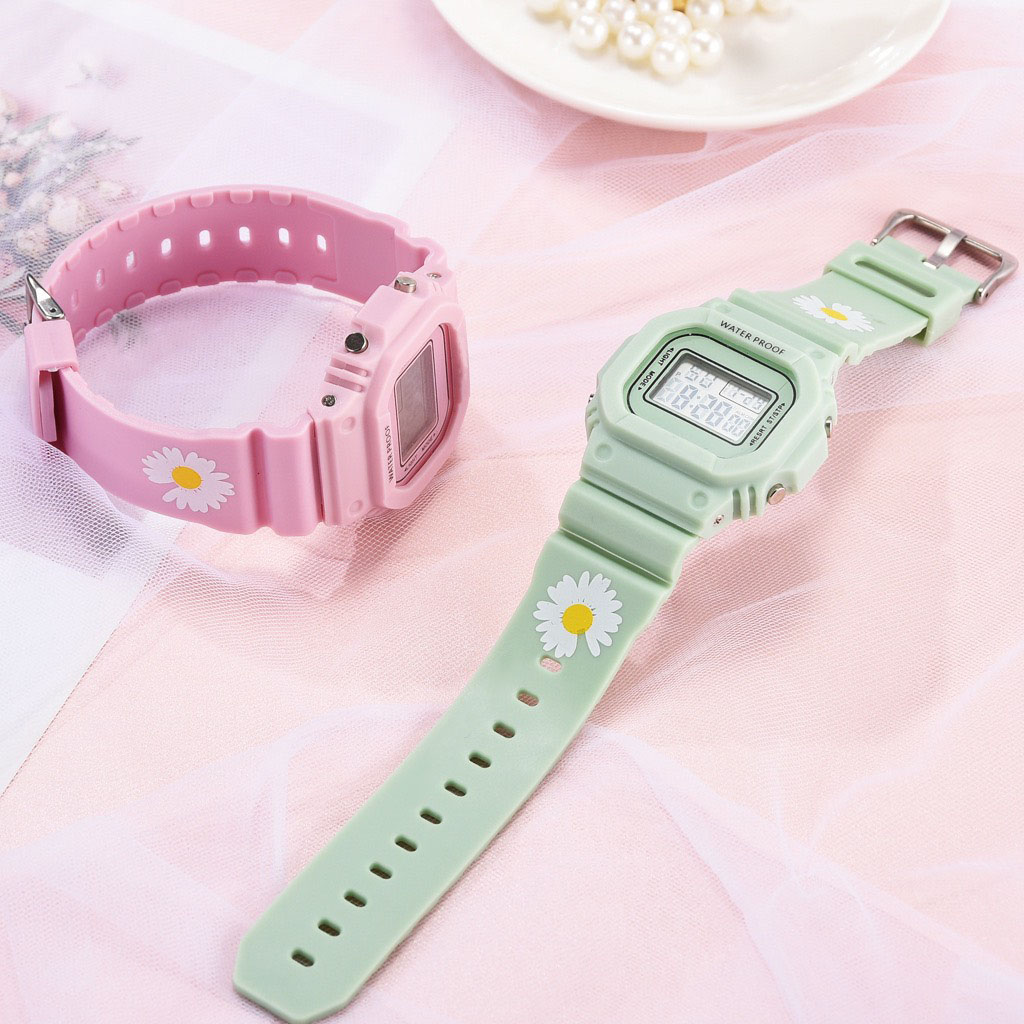 Đồng hồ dây cao su Hoa Cúc full chức năng DH106 cực hót
