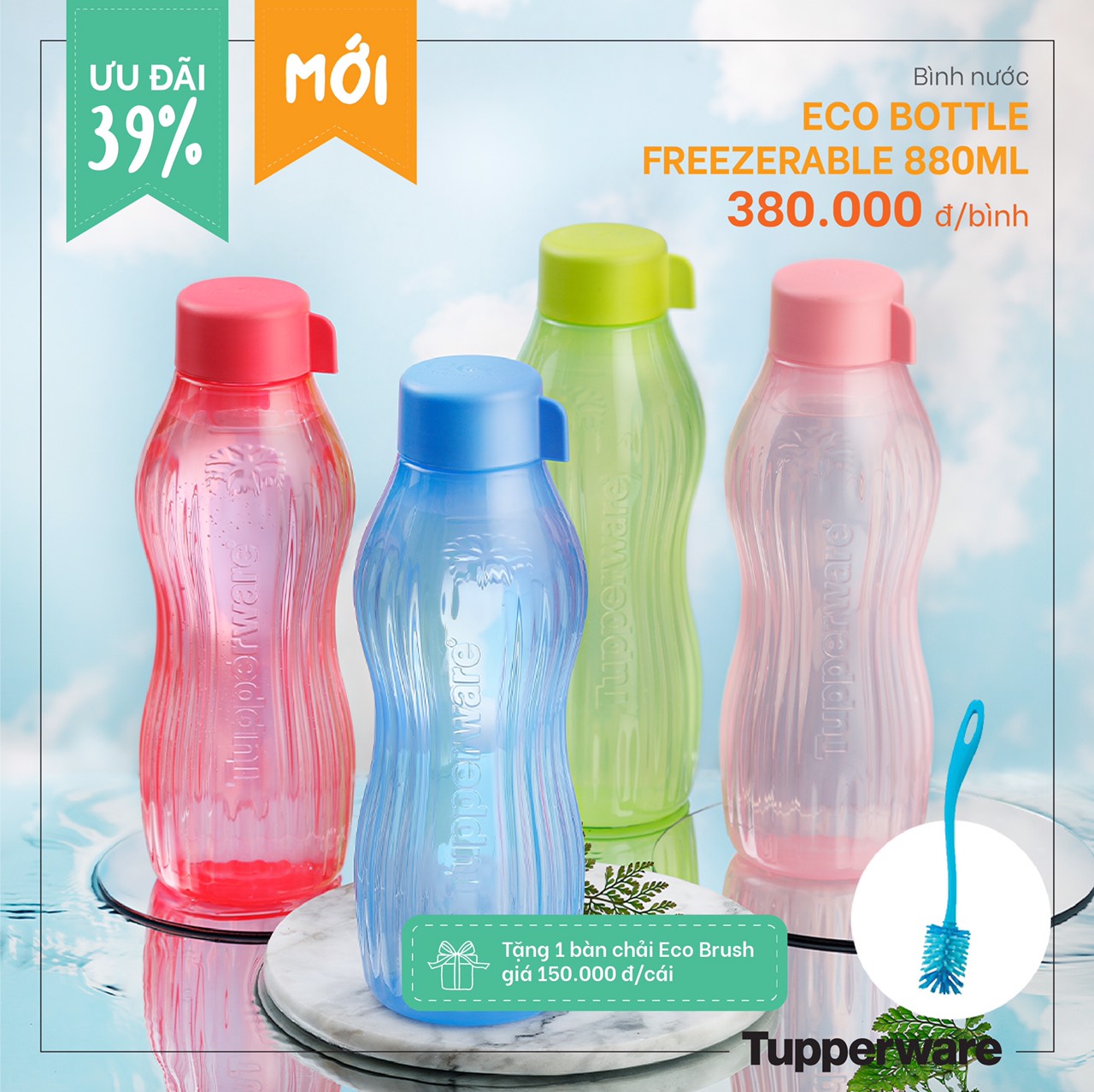 Bình nước Eco Bottle Freezerable 880ml