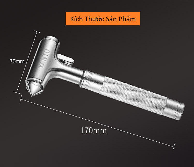 Búa thoát hiểm trên ô tô F06 cao cấp - Hàng nhập khẩu