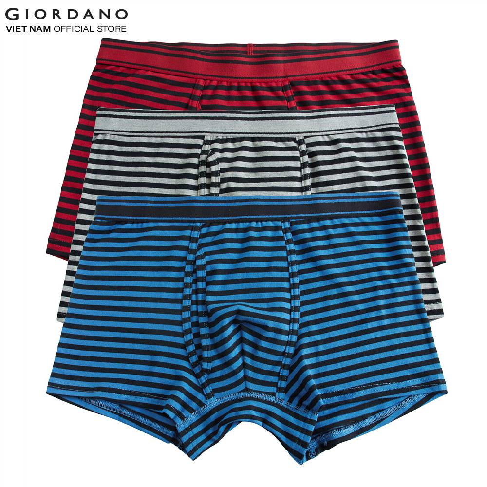 Bộ 3 Quần Lót Nam Dạng Trunk Giordano Men's Trunk 01179013
