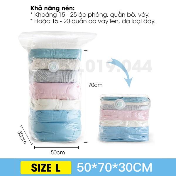 PVN42514 Túi hút chân không đựng quần áo, chăn màn dùng tay