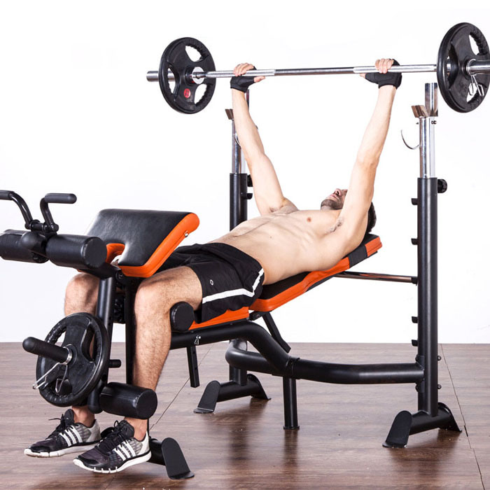 Ghế tập tạ đa năng GM-4380 | Dụng cụ tập GYM cho gia đình giá tốt - Thép dày 2,5 ly siêu khỏe + Đệm mút siêu êm