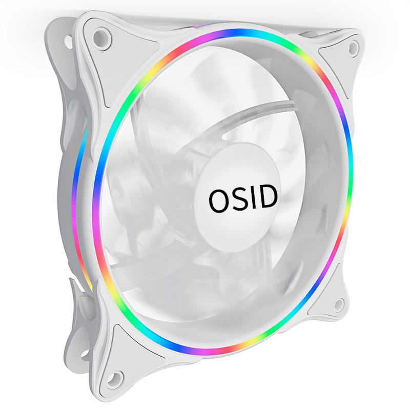 Ưu đãi đặc biệt cho Quạt máy tính để bàn Patriot Rainbow V1 ô nhiễm ánh sáng 12cm tắt tiếng quạt làm mát chống địa chấn