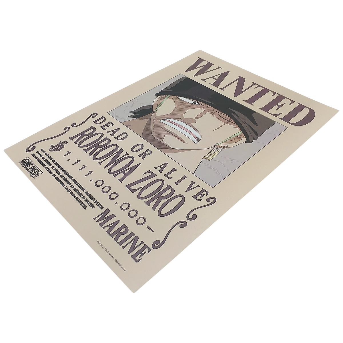 Poster One Piece V2 - Lệnh Truy Nã Zoro - TeenBox
