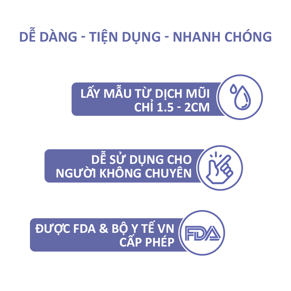 QuickVue Covid-19 Test nhanh tại nhà - Hộp 2 kit - Hàng Mỹ chính hãng