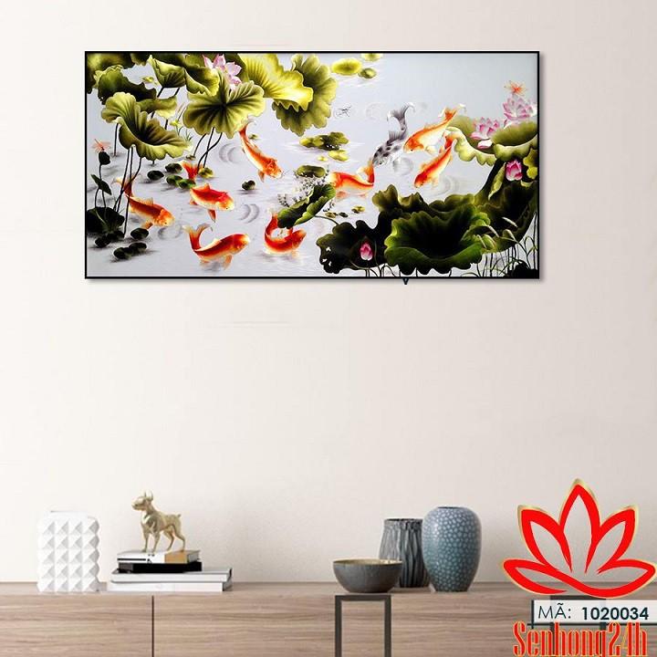 Bộ tranh treo tường phong thủy trang trí nội thất đẹp và giá gốc tại xưởng mới nhất thị trường ĐL 48