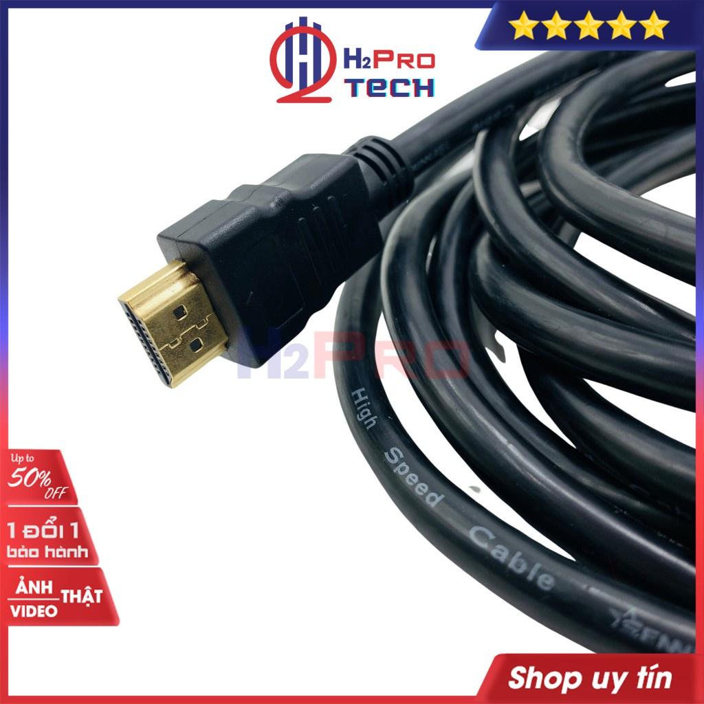 Dây HDMI, Cáp HDMI 2.0 Dài 1.5m, 3m, 5m Tròn Dẻo, Hỗ Trợ 4K SENNIKO HDTV, Đầu Mạ Vàng Cho TV/ Máy Chiếu/ PS4-H2pro Tech