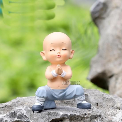 Tượng Chú Tiểu Áo Xanh Ca Hát