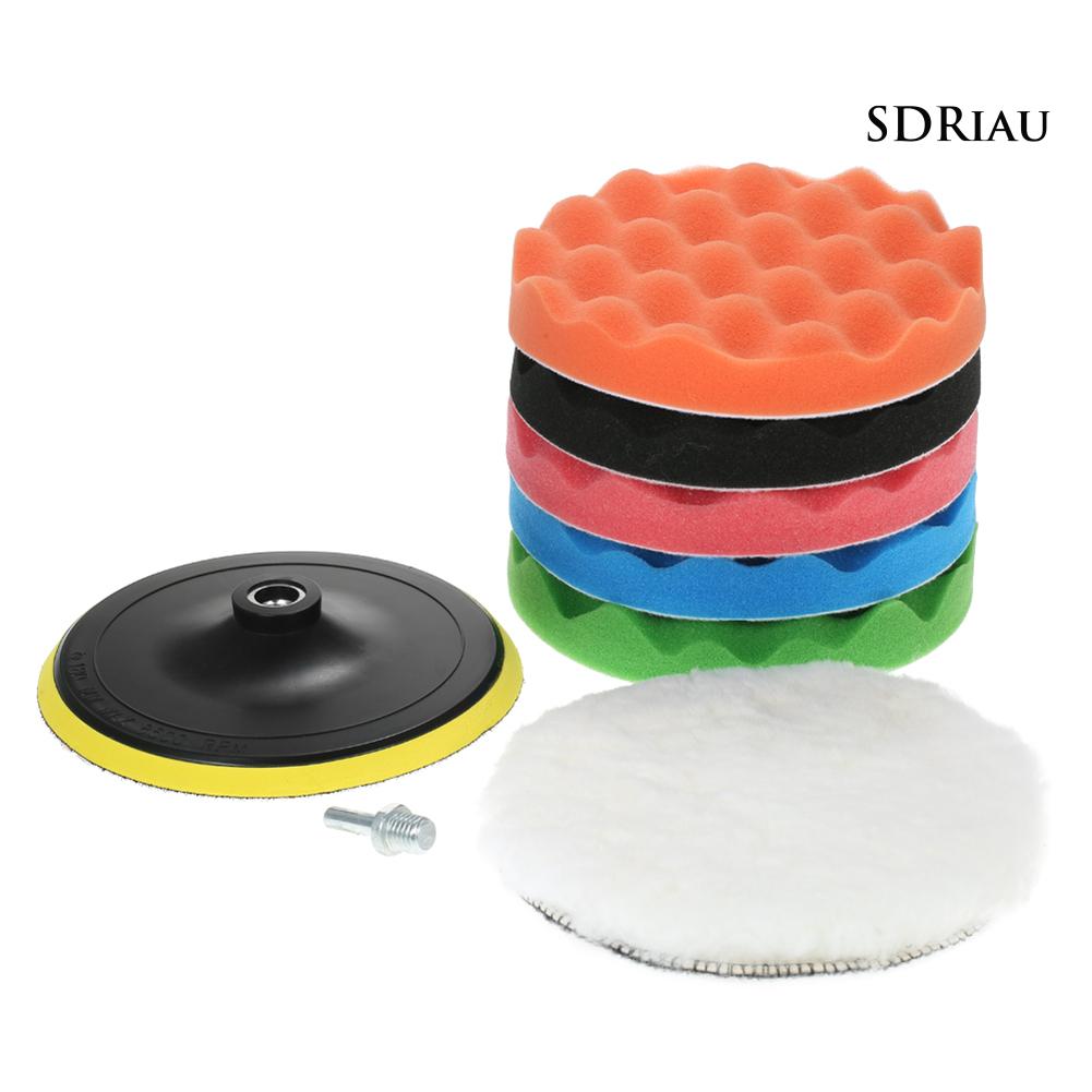 Bộ 7 Miếng Mút Đánh Bóng Xe Hơi Xqcqjx 180mm