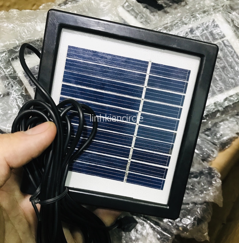 Tấm pin mặt trời mini 1W điện áp 5V 0.2A nối sẵn dây mặt kính chất lượng cao dùng DIY - KG0003