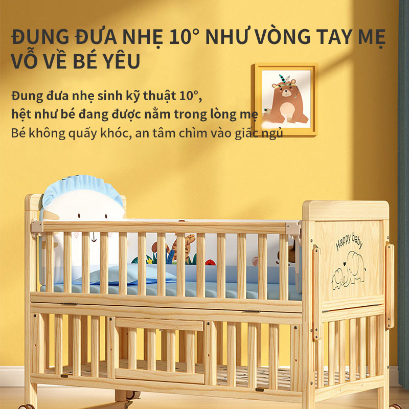 Cũi cho trẻ sơ sinh đa năng，Bàn học sinh，Kệ để đồ ，Có thể gấp gọn lại, dễ dàng di chuyển, cất giữ 