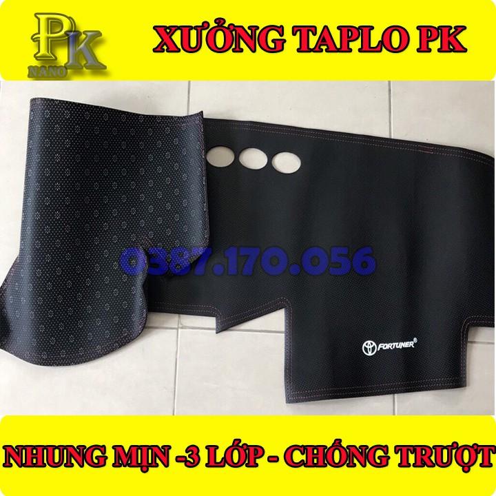 THẢM TAPLO NHUNG XE FORTUNER- THẢM TAPLO FORTUNER- THẢM TAPLO DA XE FORTUNER CHUẨN FORM