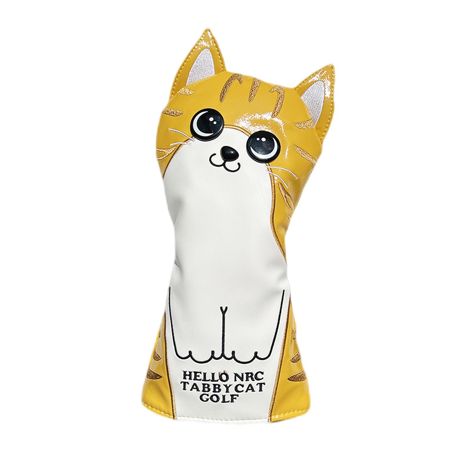 Club Head Cover Protection Sleeve Golf Wood Headcover PU Leather Travel Transport