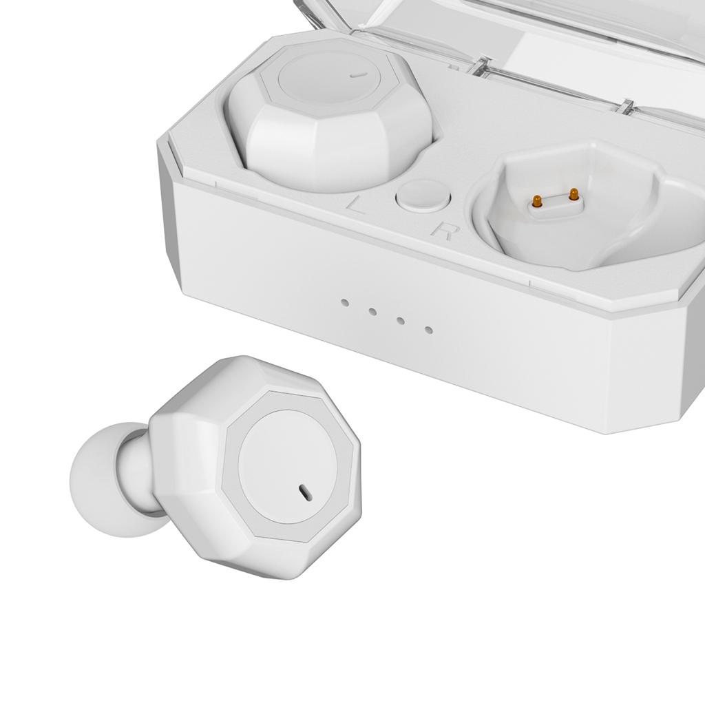 True Wireless Earphones with Charging Case, Bluetooth 5.0 Touch Control Earbuds, HD Stereo Sound, Noise Cancelling Microphones