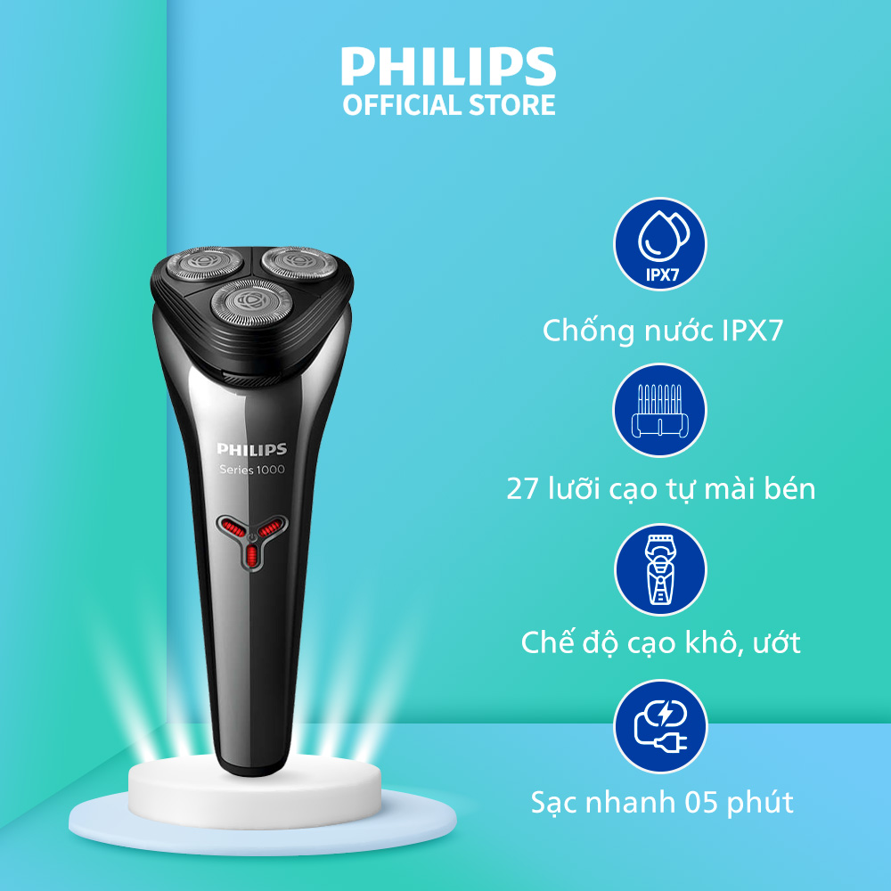 Máy cạo râu du lịch cầm tay Philips S130102 – Chính hãng