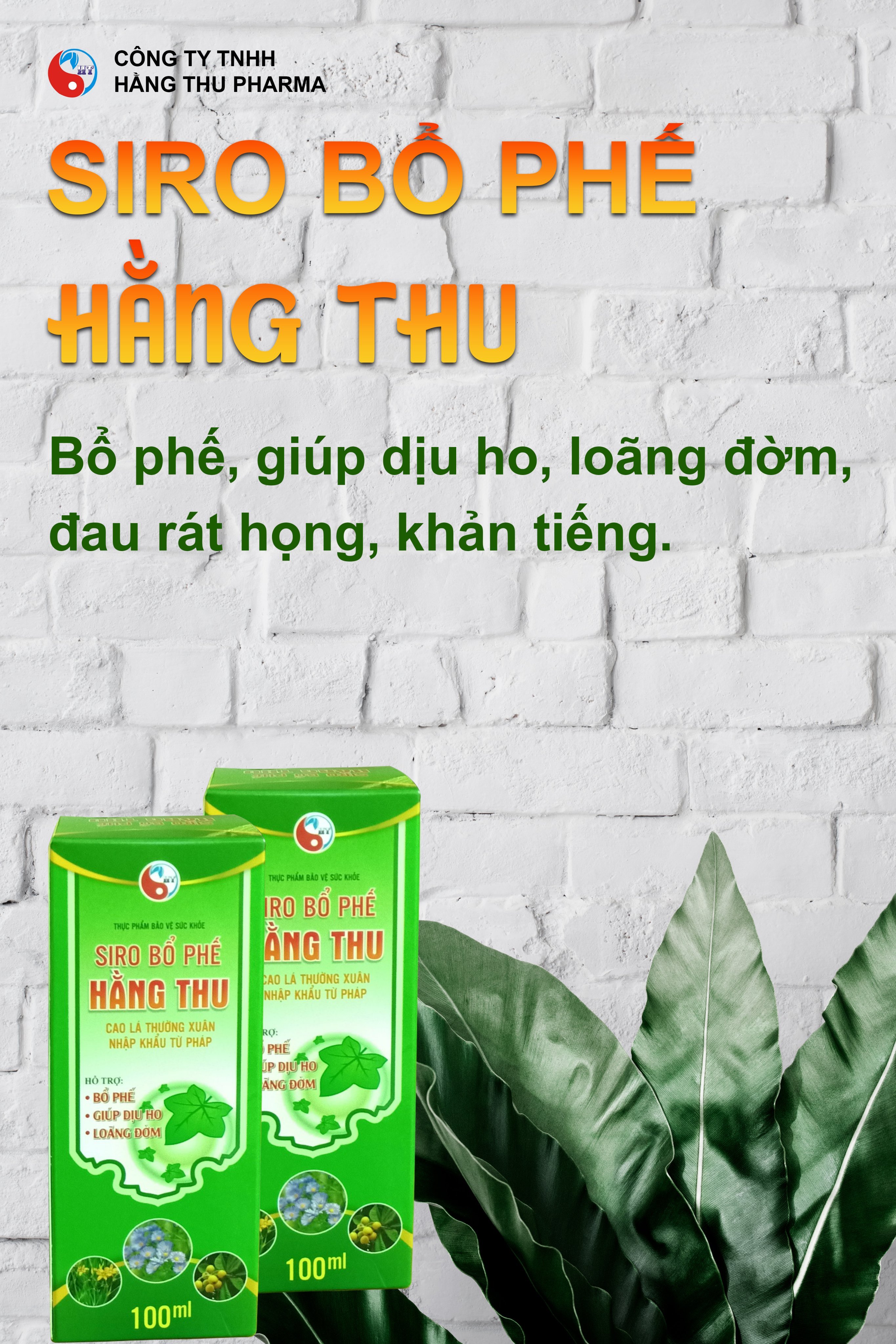 Siro Bổ Phế HT giúp hỗ trợ bổ phế. Hỗ trợ giảm ho, hỗ trợ giảm đờm, giảm đau rát họng, công dụng tiêu đờm, bổ phổi