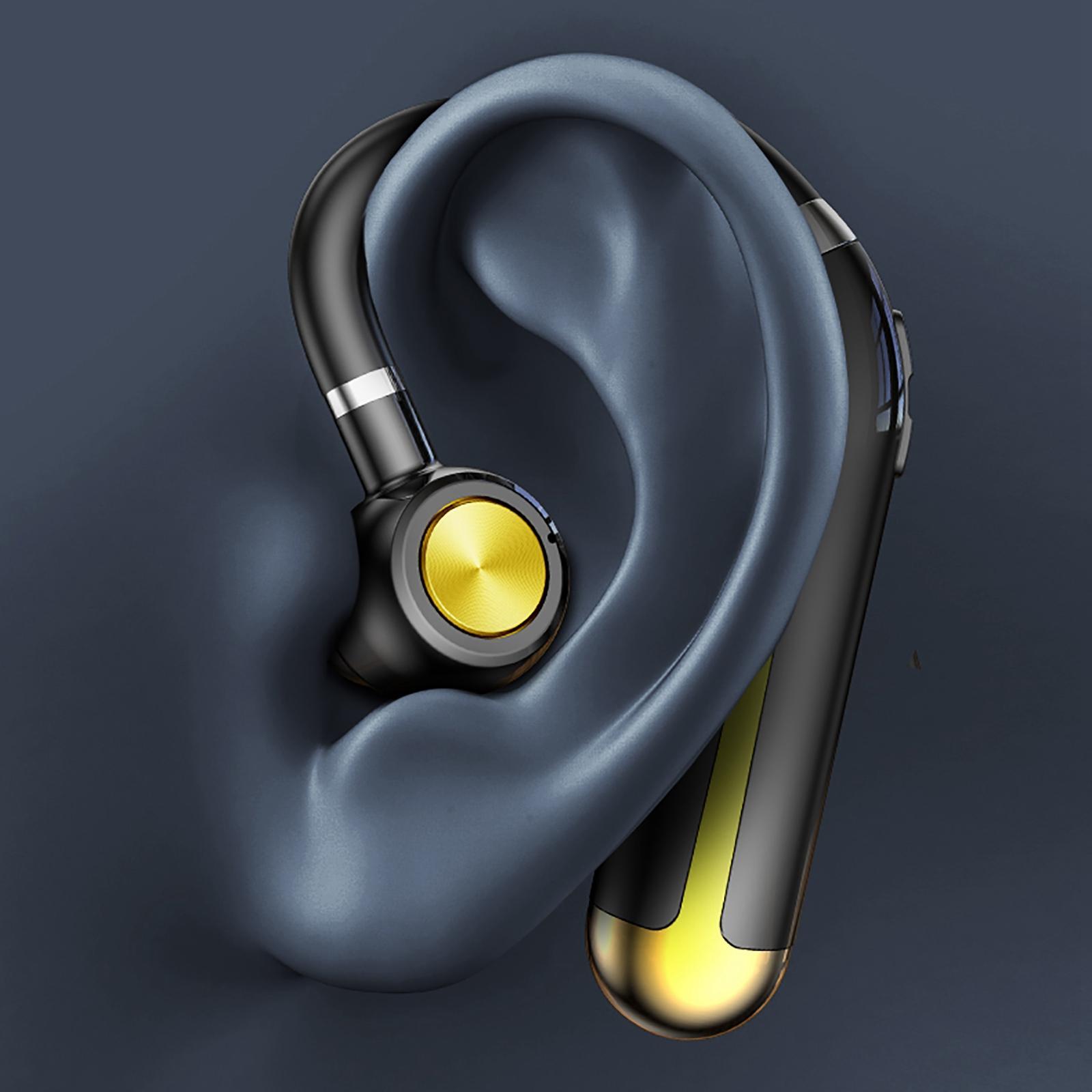 Bluetooth Earpiece/ Stereo/ with Mic V5.2/ Handsfree Ear Hook IPX7 Waterproof