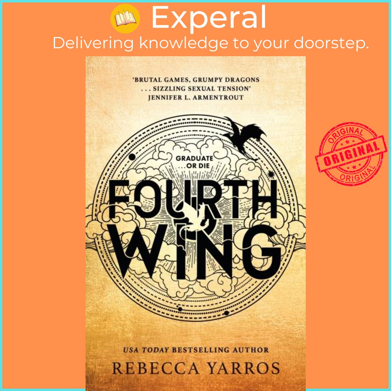 Sách - Fourth Wing - DISCOVER THE INSTANT SUNDAY TIMES AND NUMBER ONE GLOBAL B by Rebecca Yarros (UK edition, hardcover)
