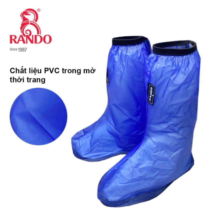 Giày Boots Đi Mưa RANDO Cao Cấp, GIÁ SỈ, Bọc Bảo Vệ Giày Cho Nam Nữ, Nhựa Chống Nước Bền Bỉ