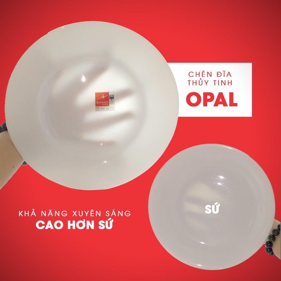 Bộ chén đĩa thủy tinh opal 10 món PARMA bền gấp 3 lần thủy tinh thường