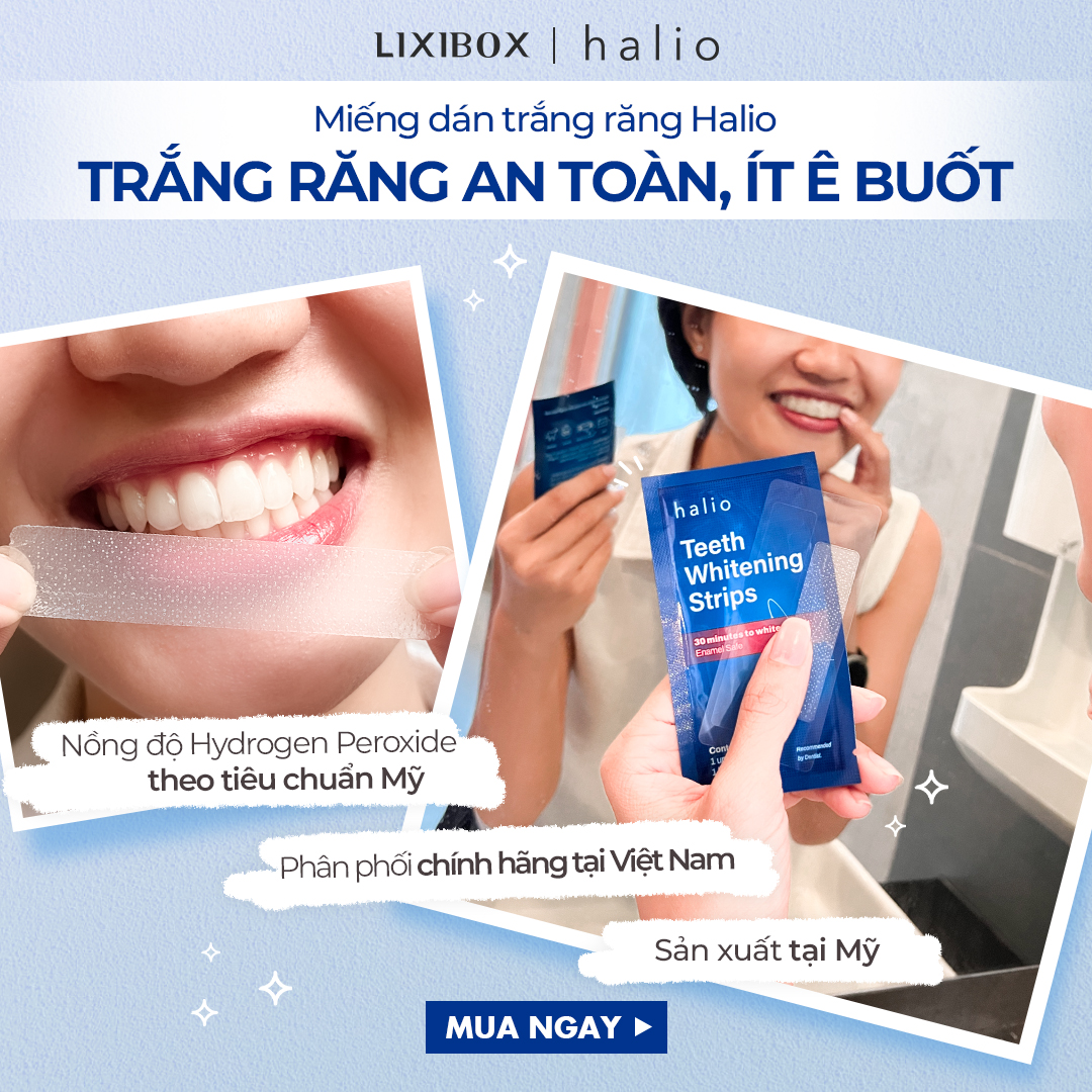 Combo Bàn Chải Điện Halio Toothbrush PRO Rose Gold  Và Set 7 Miếng Dán Trắng Răng An Toàn Ít Ê Buốt