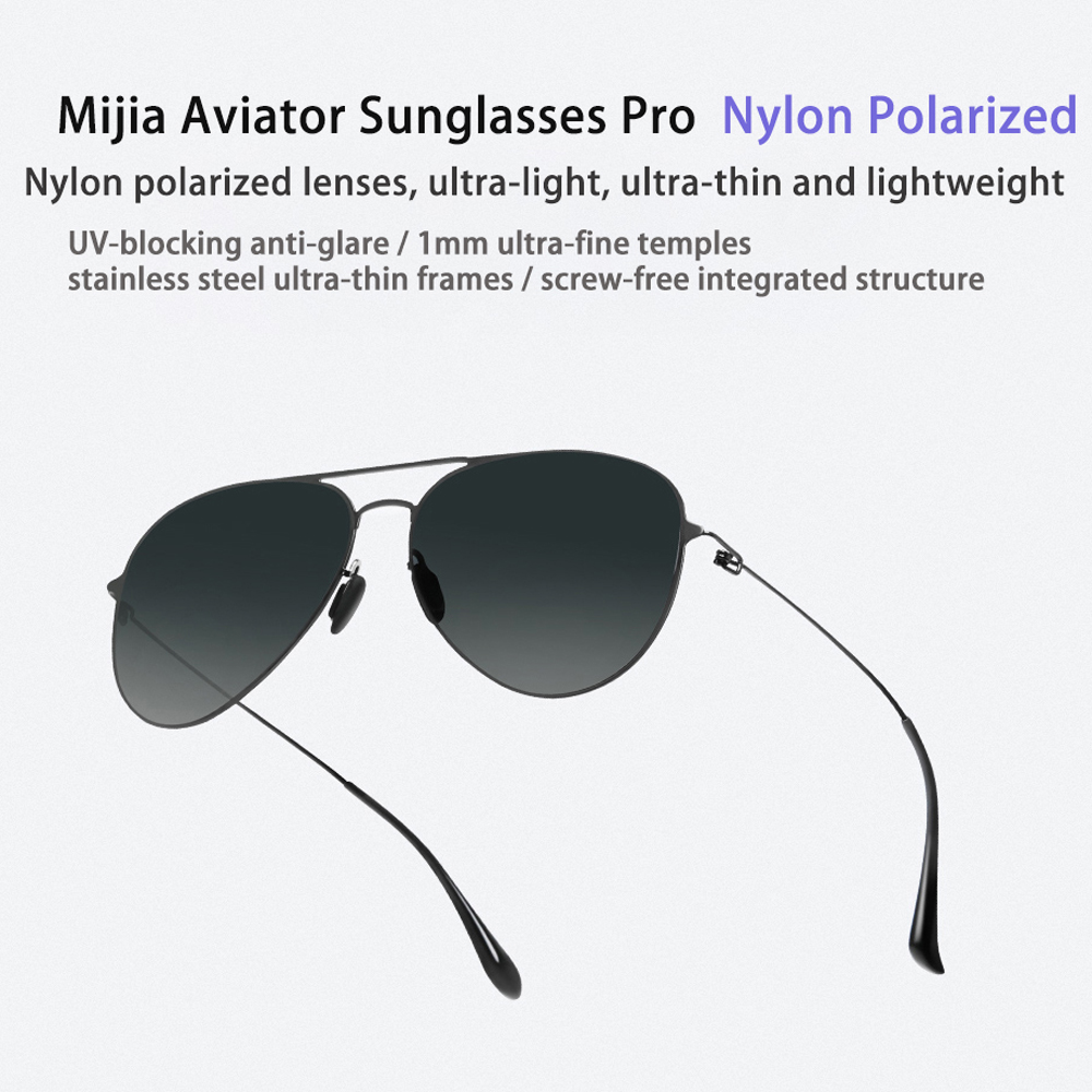 Xiaomi Aviator Kính mát Pro khối uv chống chói thép không gỉ siêu mỏng khung cho du lịch ngoài trời lái xe, quà tặng người đàn ông Phụ nữ