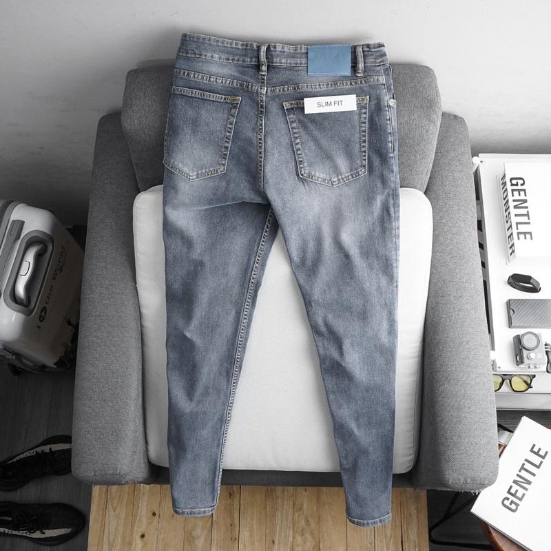 Quần jean nam slimfit cao cấp màu đen thời trang xuất khẩu