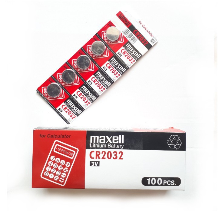 Pin CMOS Maxell CR2032 Lithium 3V ( 1 vỉ 5 viên)- Hàng chính hãng 100