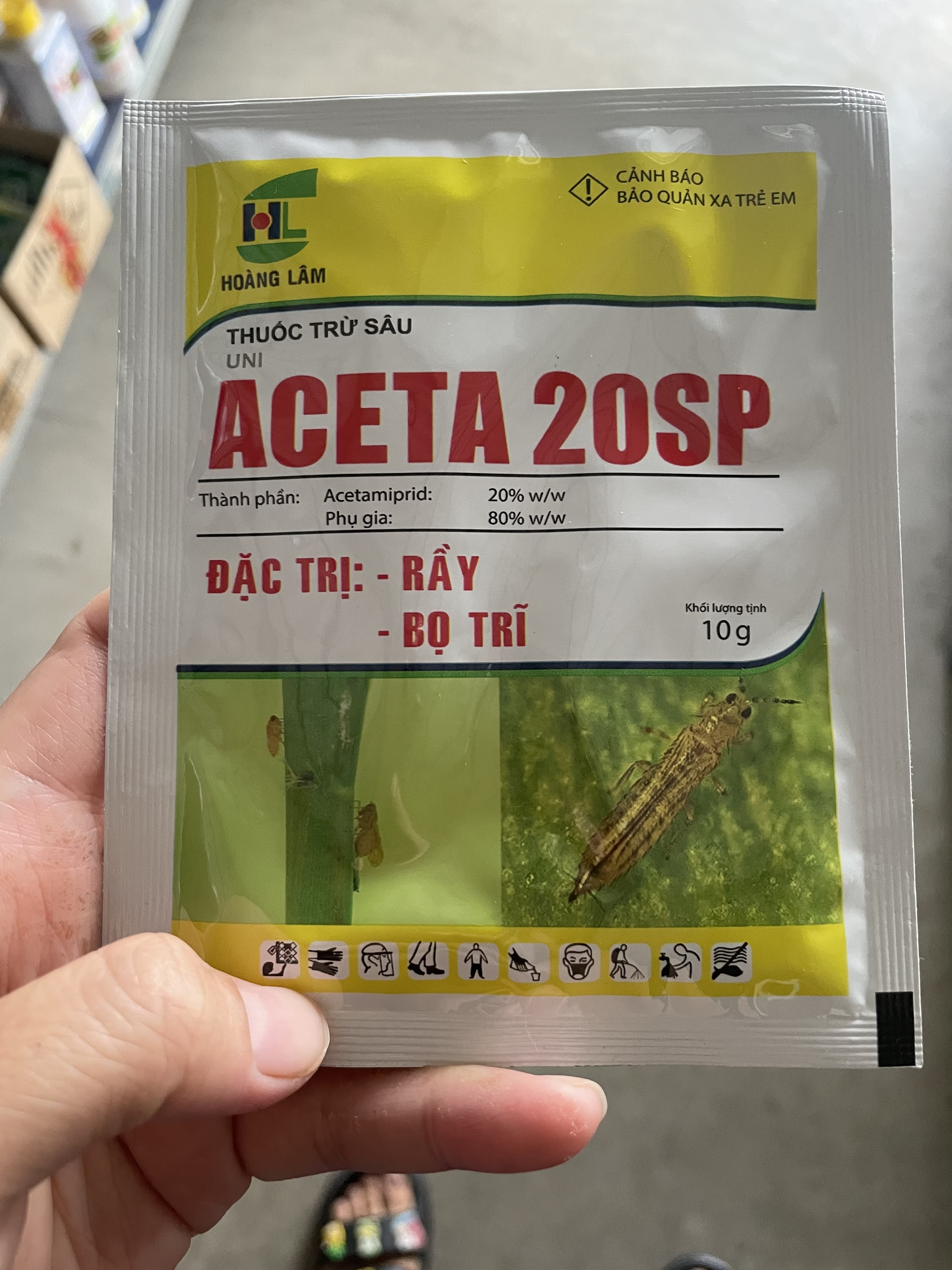 Thuốc trừ SÂU - RẦY - BỌ TRĨ ACETA 20SP