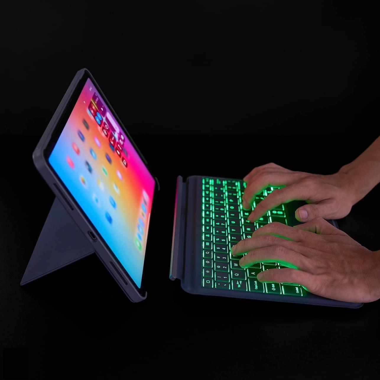 Bao da bàn phím WIWU Combo Touch Keyboard cho IPad Gen 10 2022 Pro 11 inch / M1 / M2 , Air 4 / 5 , Gen 9 10.2 inch - Hàng chính hãng