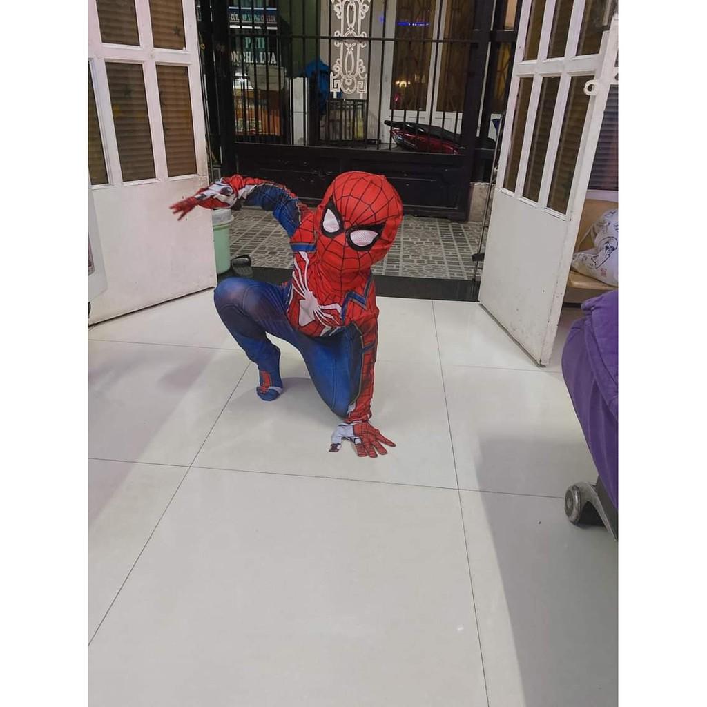 NGƯỜI LỚN - TRẺ EM Trang Phục Hóa Trang Người Nhện PS4 Spiderman