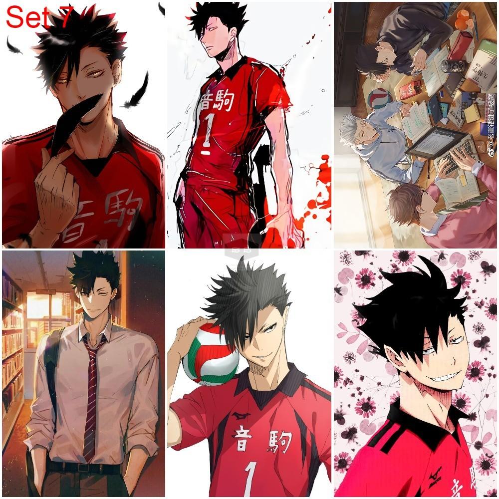 Bộ 6 Áp phích - Poster Anime Haikyuu!! Vua Bóng Chuyền - A3, A4, A5