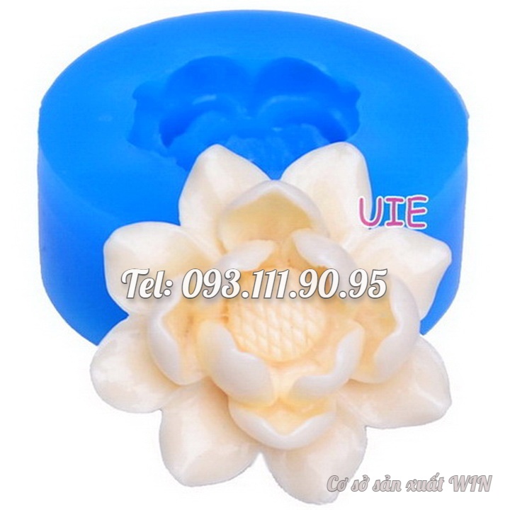 Khuôn silicon làm rau câu hoa sen - Mã số 1081