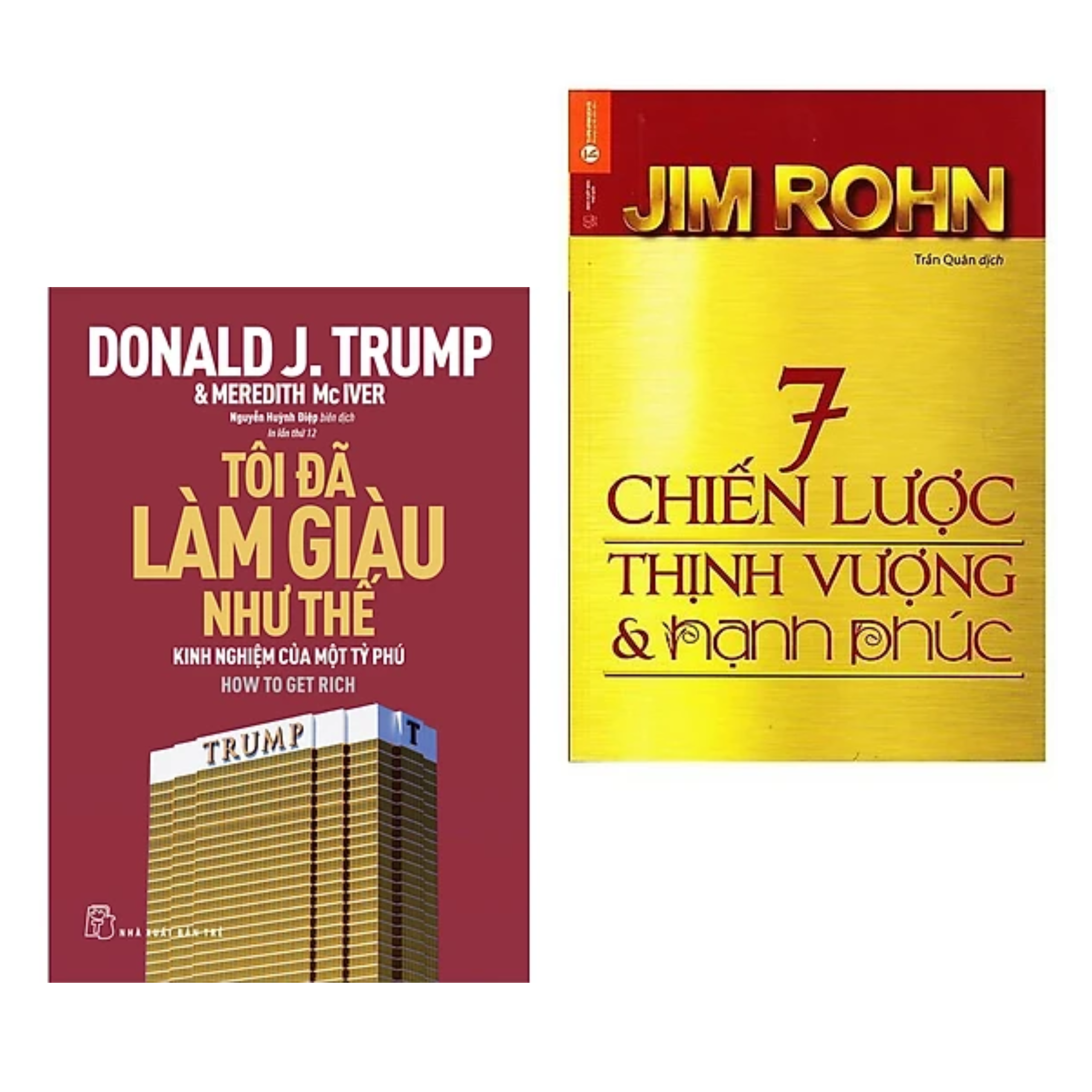 Combo 2 Cuốn Sách Giúp Cuộc Đời Bạn Tốt Hơn : D.Trump - Tôi Đã Làm Giàu Như Thế + 7 Chiến Lược Thịnh Vượng Và Hạnh Phúc 