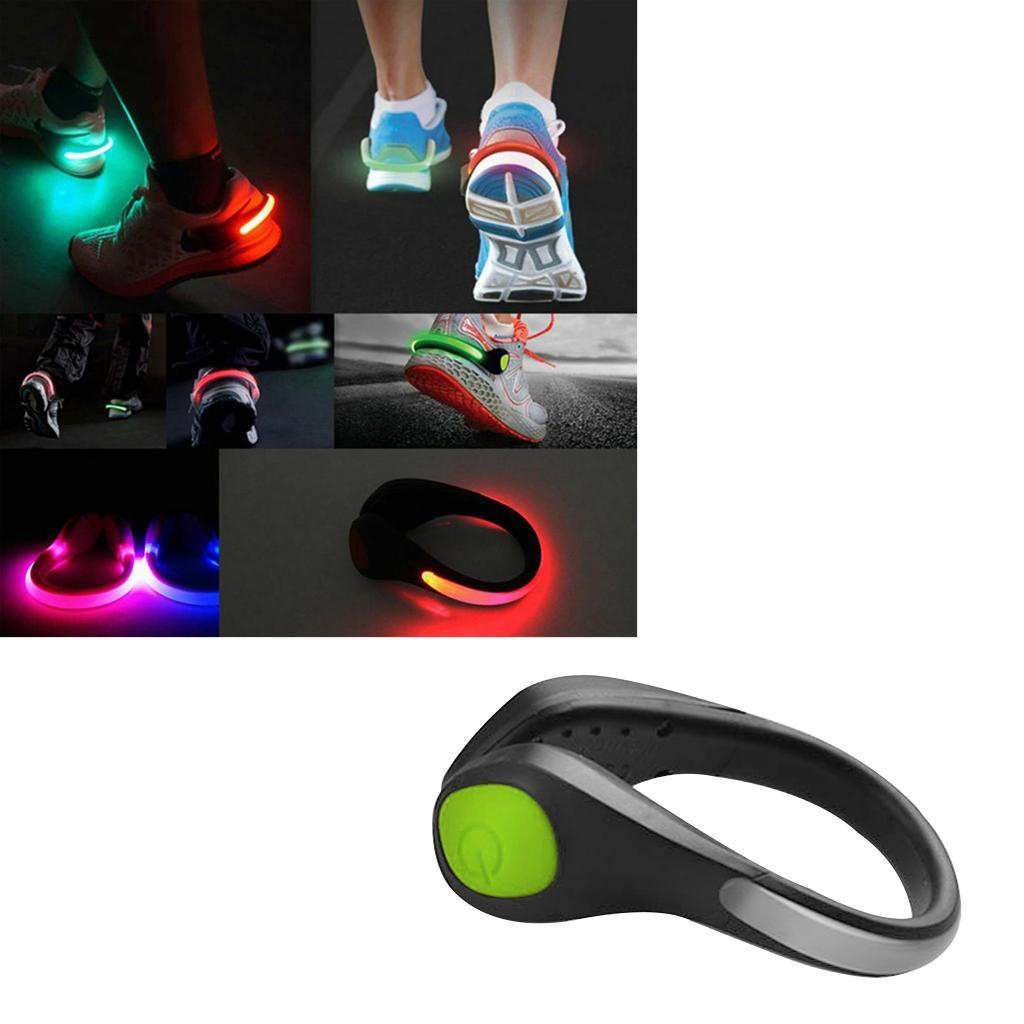 Waterproof Night Running Reflective Gear Flashing LED Shoes Clip Lights for Cycling Jogging Running Camping Outdoor Sports
