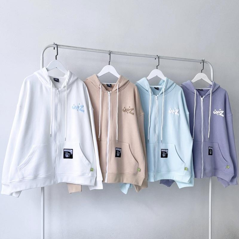 UPZ Áo Khoác Hoodie Dây Kéo Cơ Bản SS2