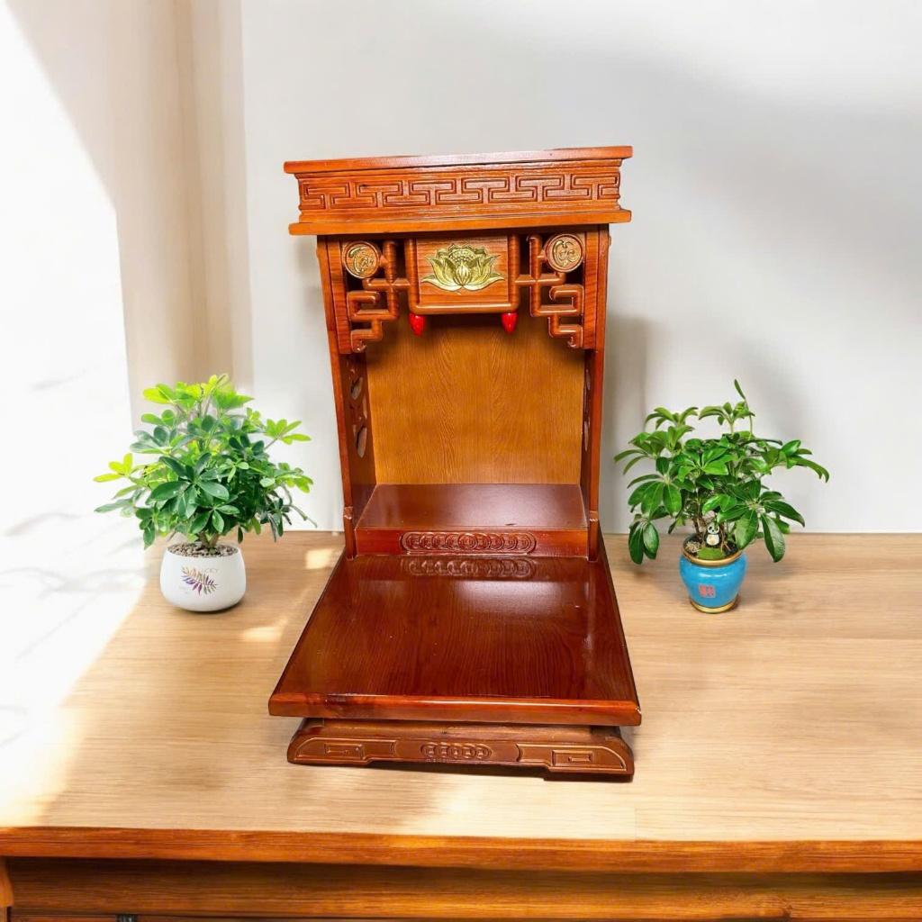 Set ban thần tài gấm vàng RỒNG VIỆT, bộ thờ thần tài đầy đủ cho gia chủ mệnh thổ, kim