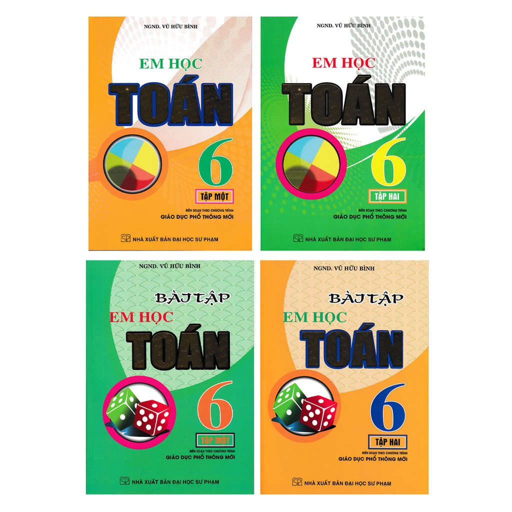 Sách - Combo em học toán lớp 6 + bài tập - theo chương trình giáo dục phổ thông mới