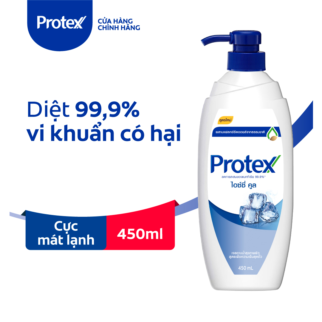 Sữa tắm Protex Icy Cool cực mát lạnh diệt khuẩn 99,9% 500ml/chai