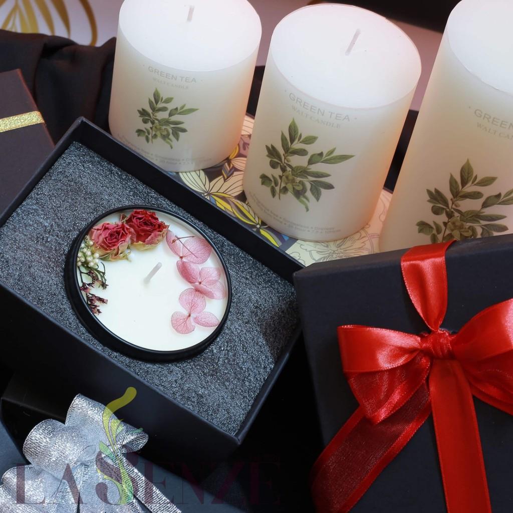 Nến Thơm Tinh Dầu không khói sáp đậu nành - Happy Flowers Scented Candle
