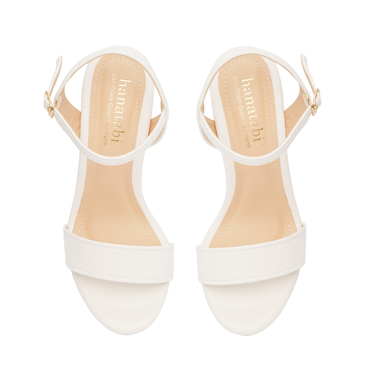 Sandal nữ Hanatabi gót vuông cao 7cm hậu c mã HNSDG616