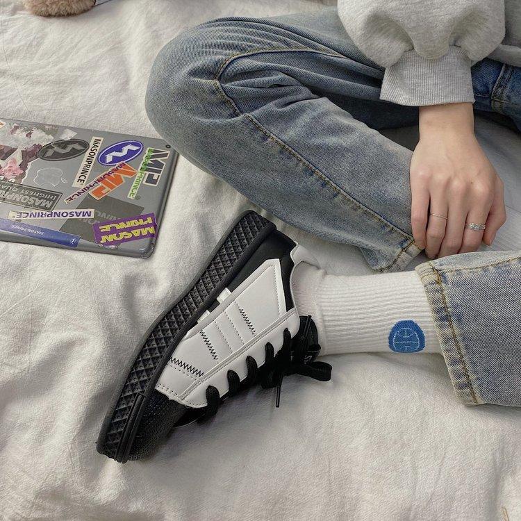 Giày Thể Thao Bằng Da Pu Thời Trang Hàn Quốc Dành Cho Bạn Nữ