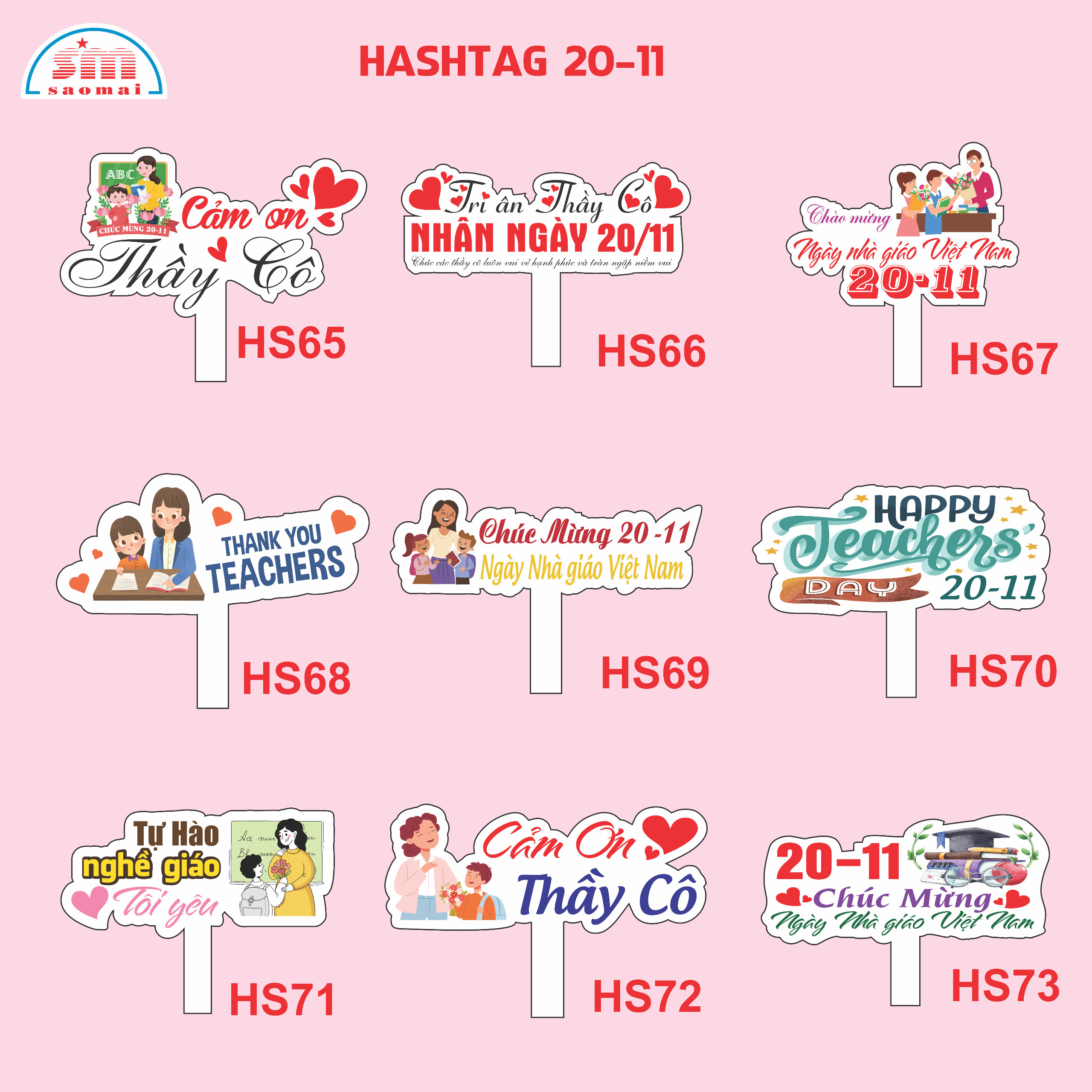 Hashtag cầm tay 20/11