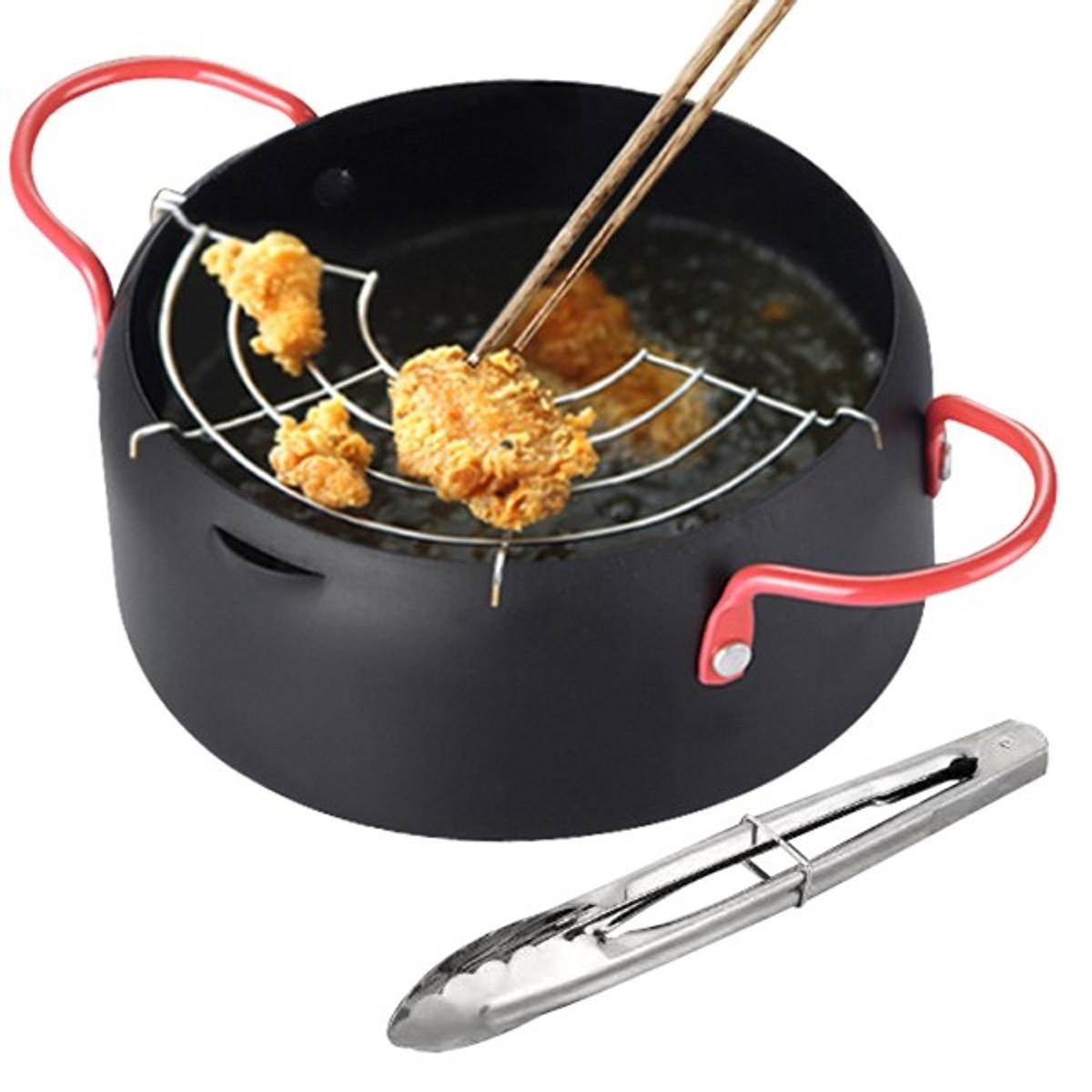 Nồi Chiên Lọc Dầu Kèm Khay Hứng Dùng Cho Mọi Loại Bếp Cao Cấp Tiện Dụng - Giao Hàng Toàn Quốc