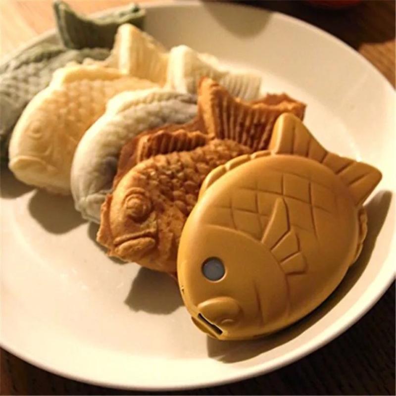 Nhật Bản mới Sosoge Taiyakikun Taiyaki Ngân hàng điện di động 12000mah Quà tặng cung cấp năng lượng cho cô gái