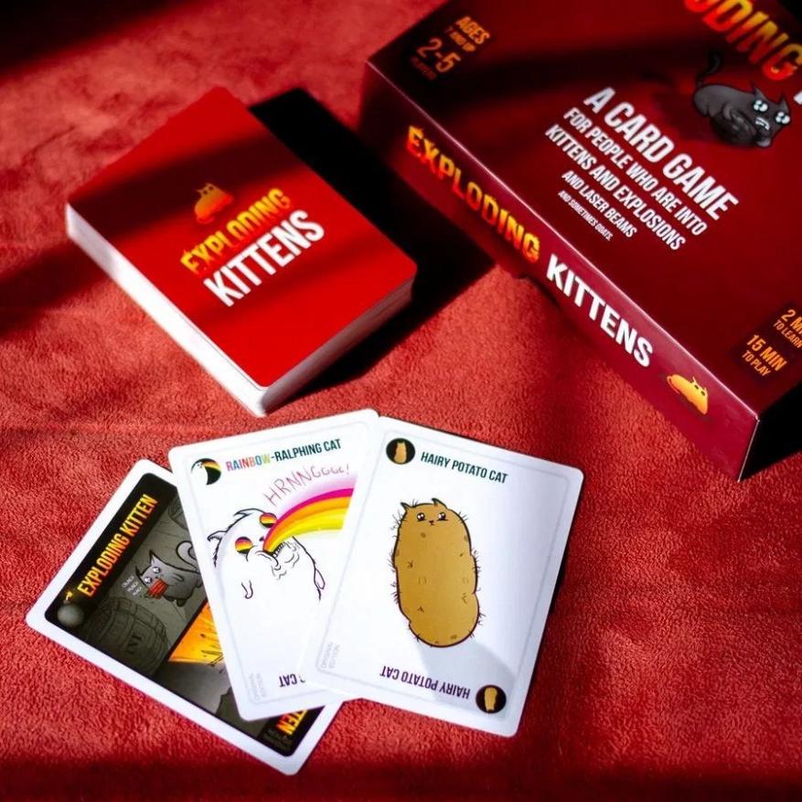 Bộ thẻ bài chơi game Mèo Nổ Tưng Bừng exploding kittens