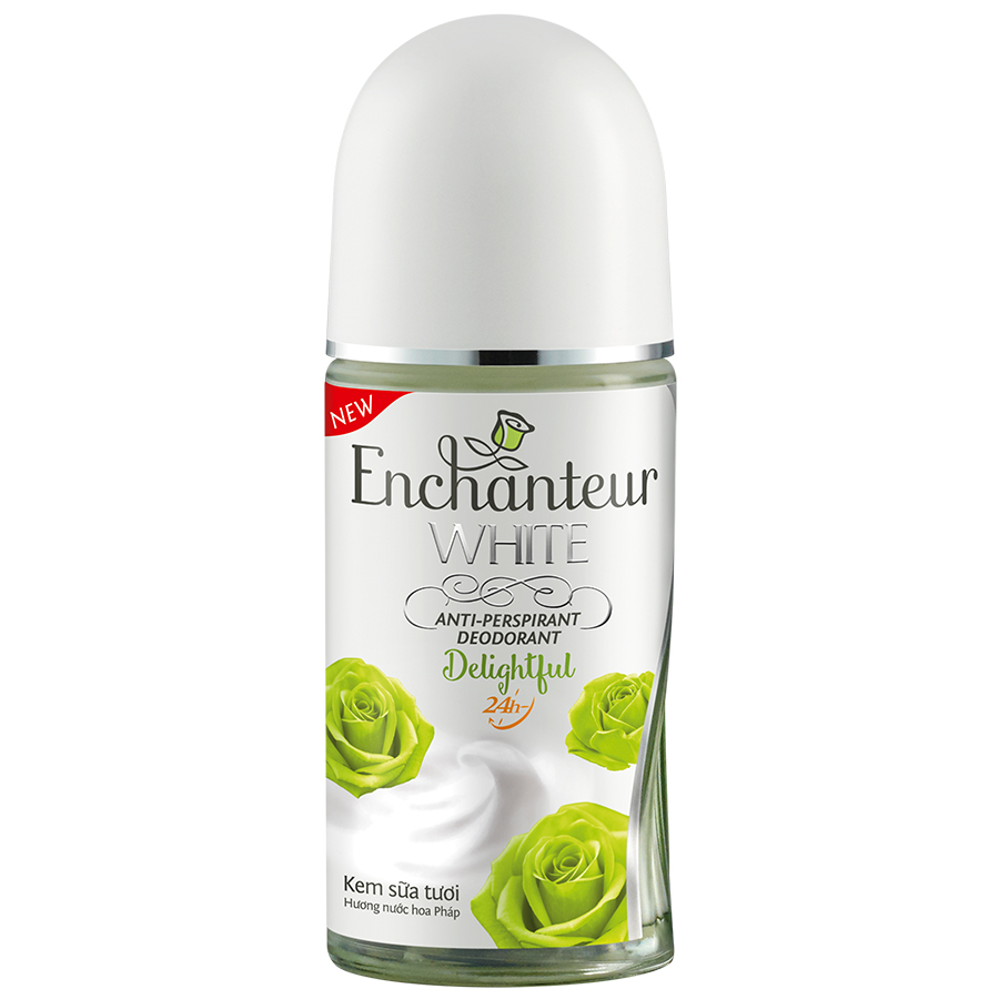 Lăn khử mùi Trắng da Enchanteur Delightful (50ml)