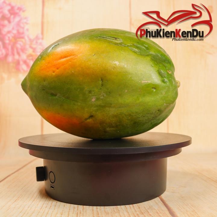 ĐẾ XOAY, BÀN XOAY TRƯNG BÀY SẢN PHẨM 20CM TẢI 15KG CÓ NÚT TỐC ĐỘ, DÙNG PIN HOẶC ĐIỆN 220V